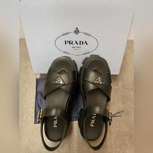 Prada Monolith rubber sandals
